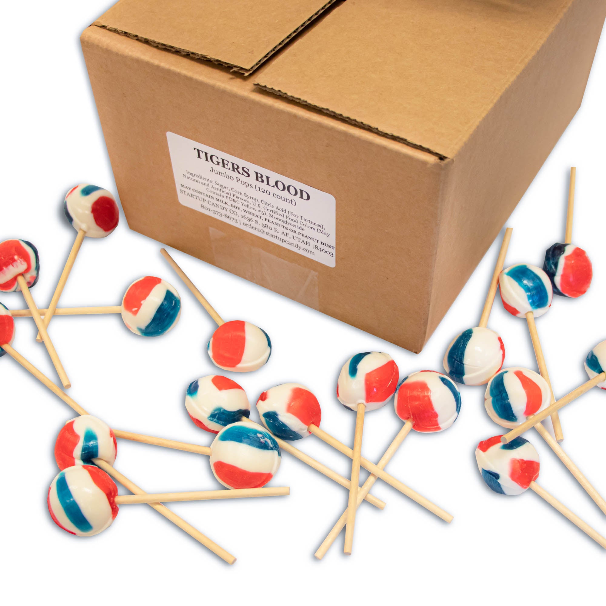 Unwrapped Jumbo Pops - 120 count case