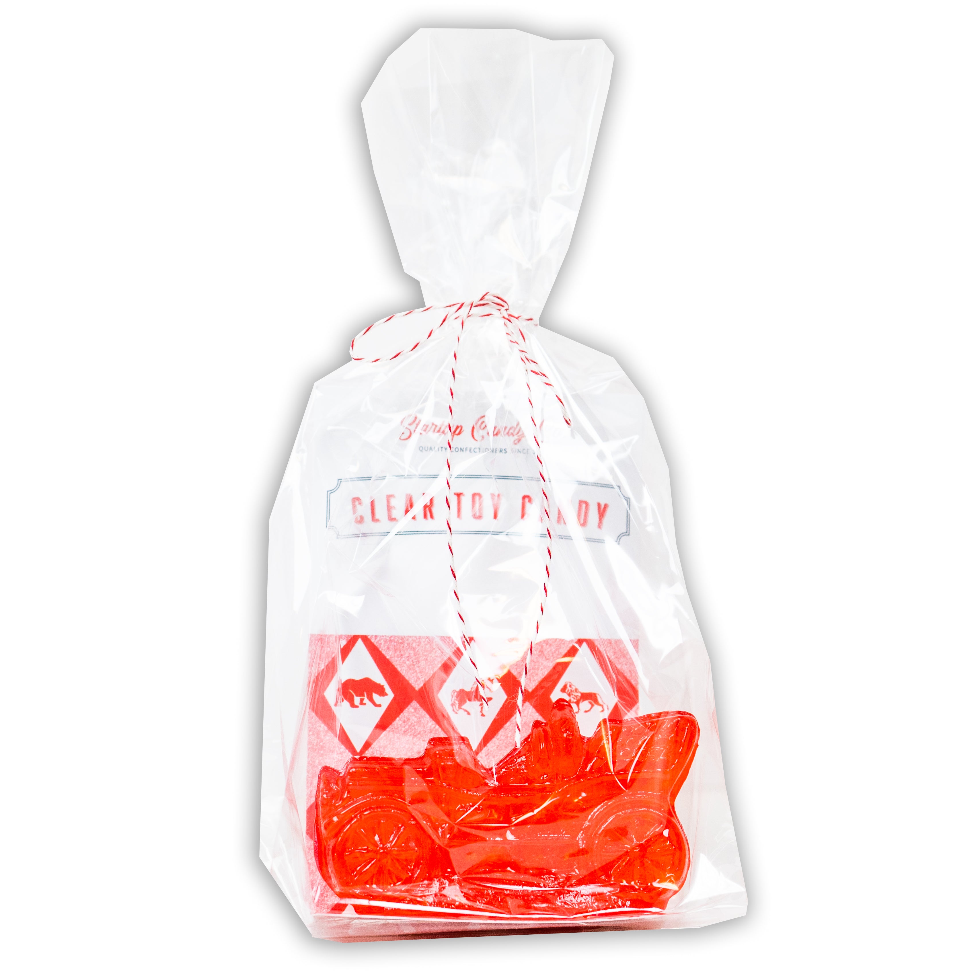 Startup Candy Clear Toy Candy Race Car