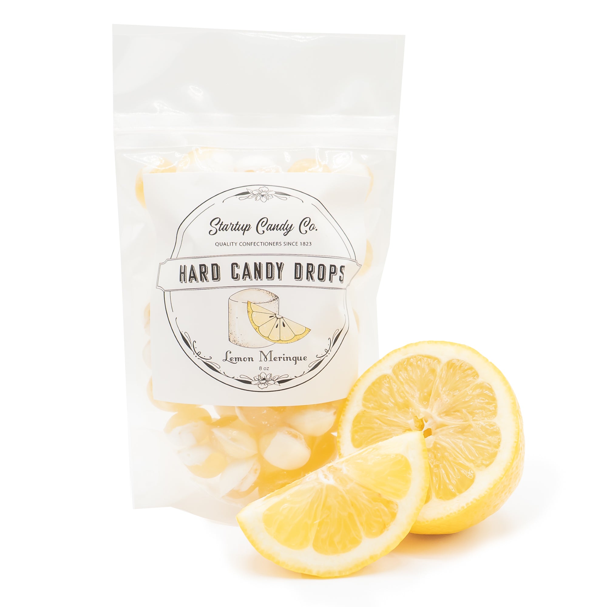 Lemon Lovers - Old Fashioned Hard Candy Drops - 2 Flavor Variety Pack - Lemon Meringue & Lemon Chiffon