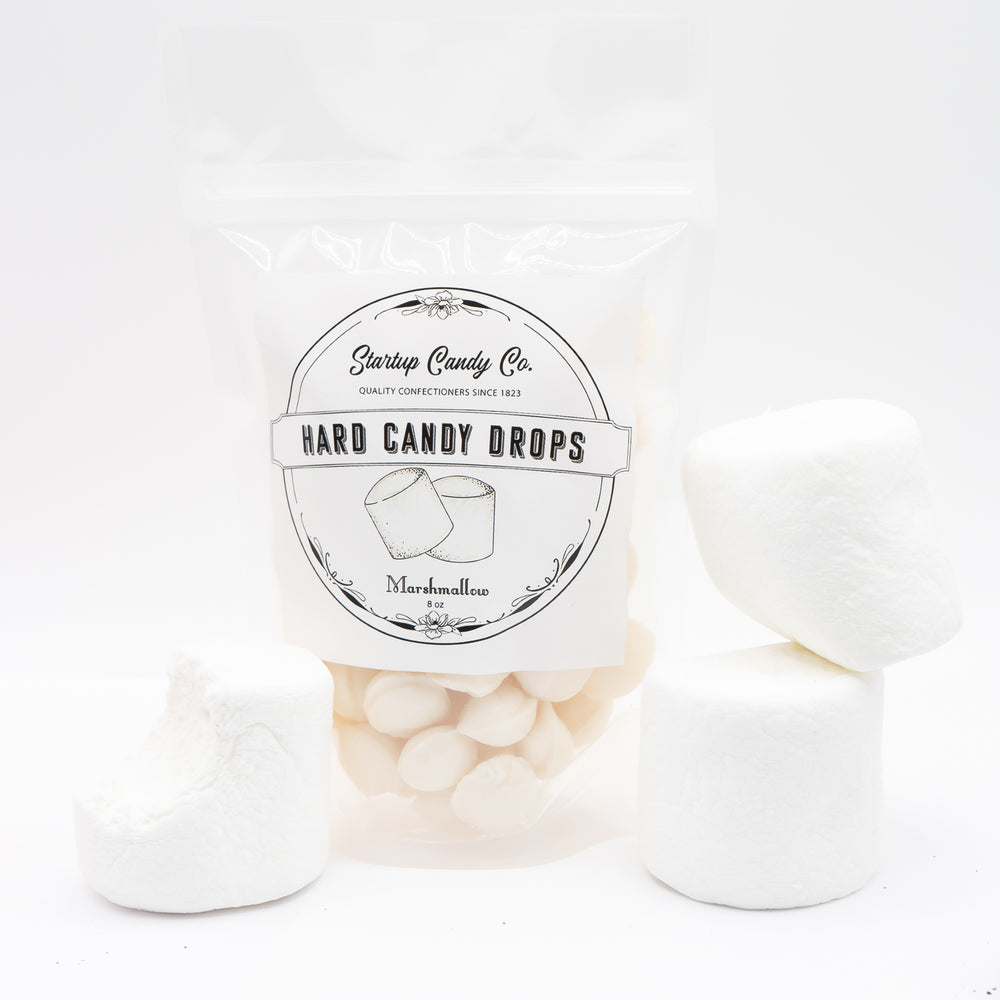 Sugar Rush - Old Fashioned Hard Candy Drops - 4 Flavor Variety Pack-Bubblegum, Cotton Candy, Marshmallow, and Cookies & Cream