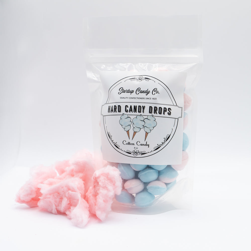 Sugar Rush - Old Fashioned Hard Candy Drops - 4 Flavor Variety Pack-Bubblegum, Cotton Candy, Marshmallow, and Cookies & Cream